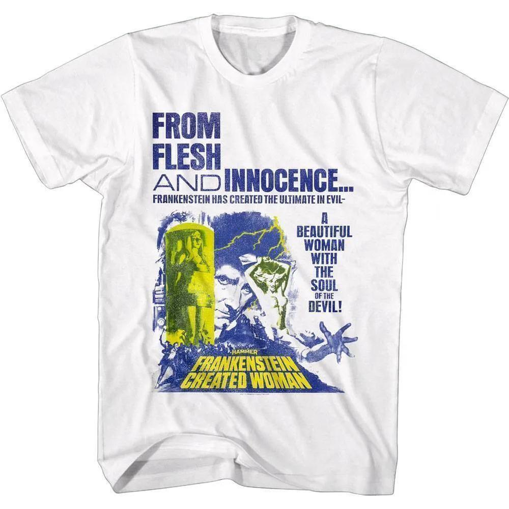 Frankenstein Created Woman Classic Horror Movie Art T-Shirt